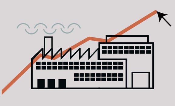Close-up of a factory