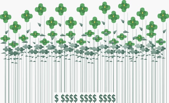 Money growing on plants