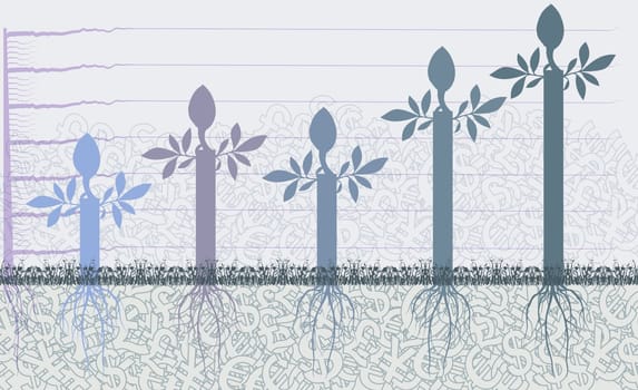 Roots of plants