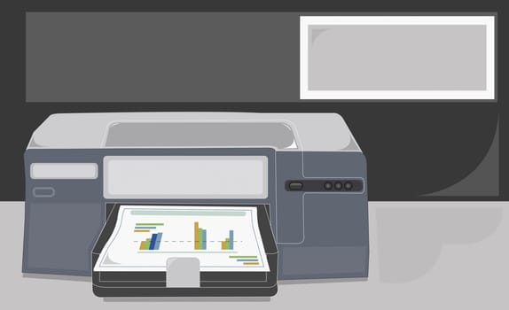 Close-up of a fax machine