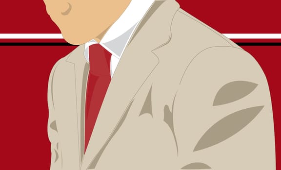 Man wearing a suit and a tie