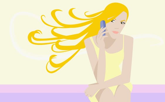 Young woman using a mobile phone