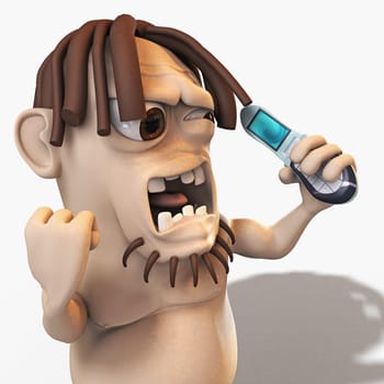 Man holding a mobile phone