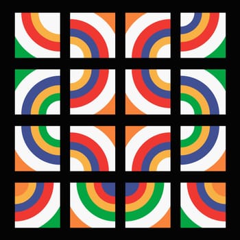 Multi-colored pattern
