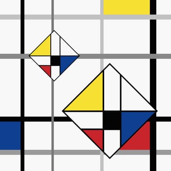 Close-up of geometric shapes