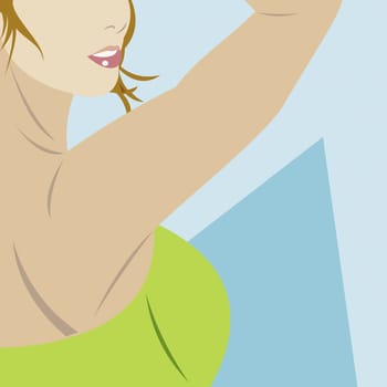Young woman posing