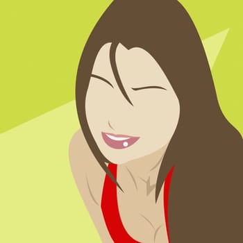 Young woman smiling