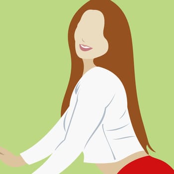 Young woman posing