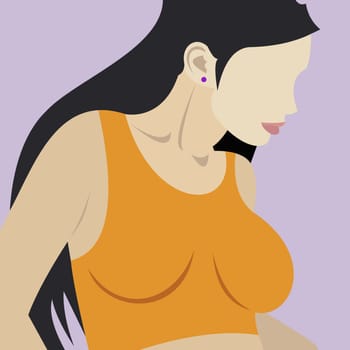 Young woman wearing a tank top