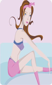 Young woman posing