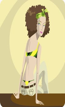 Young woman posing