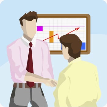 Two businessmen shaking hands