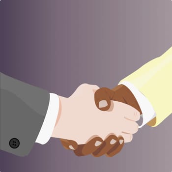 Two businessmen shaking hands