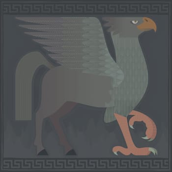 Mythological eagle with a body of a horse