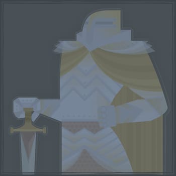 Close-up of a knight in amour