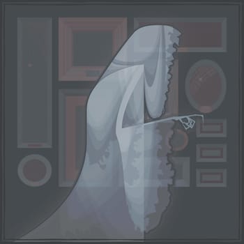 Side profile of a ghost