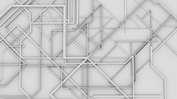 Abstract background with dividers forming geometric cells, computer generated. 3d rendering