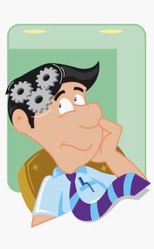 Businessman thinking