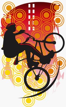 Person cycling