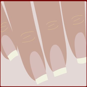Woman's finger nails