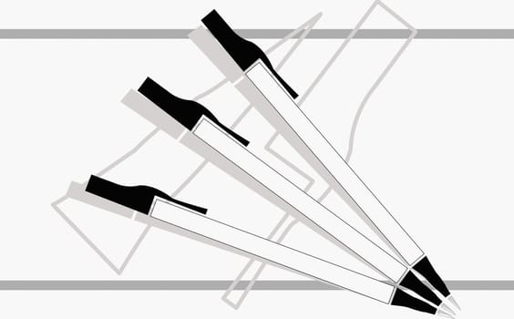 Close-up of pens