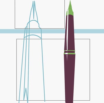 Close-up of a fountain pen