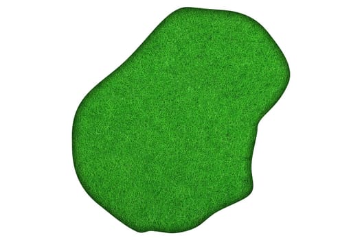 Map of Nauru on green felt