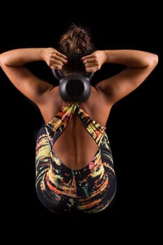 A beautiful young woman exercising - fitness concept