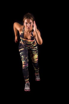 A beautiful young woman exercising - fitness concept