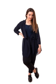 Studio shot of a beautiful young casual woman