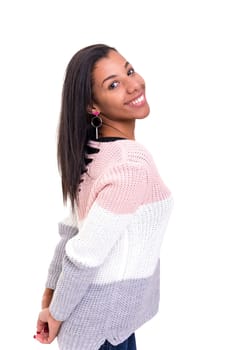 Studio shot of a beautiful african woman