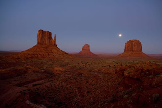 Rock formations on a landscape, Monument Valley Tribal Park, Arizona_Utah, USA