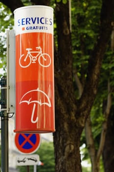 Close_up of road signs