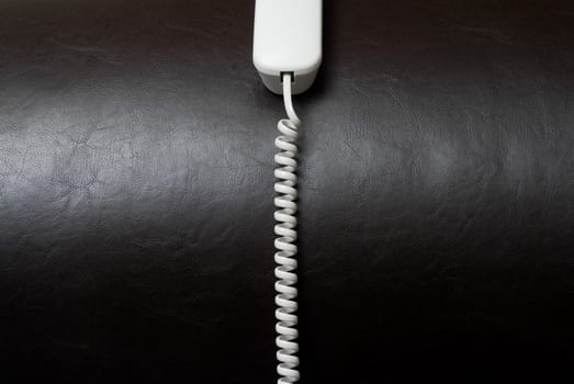 Close_up of a telephone receiver