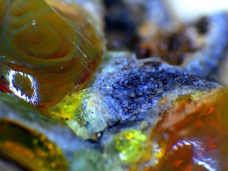 remain of the glass production