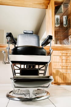 Empty chair in a salon
