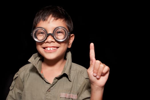 Portrait of a boy smiling