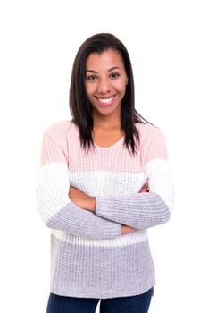 Studio shot of a beautiful african woman