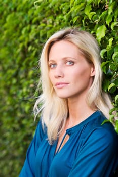 Portrait of a woman looking confident