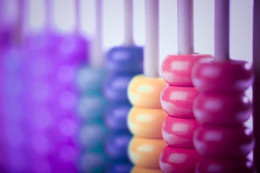 Close_up of an abacus