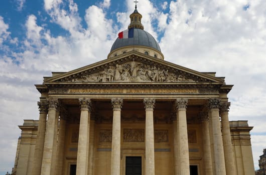 The Pantheon in the city of Paris, France