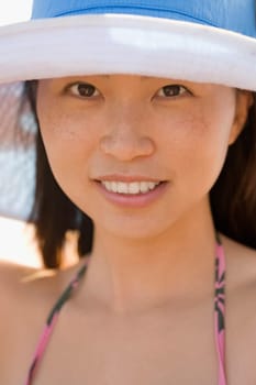 Portrait of a woman smiling