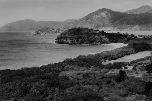 Rock formations on the coast