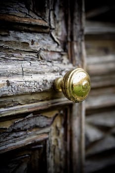 Close_up of a door knob, Torre Pallavicina, Bergamo Province, Lombardy, Italy