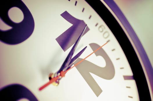 Close_up of a wall clock