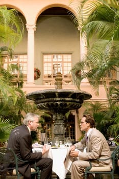 Businessmen at a meeting in a hotel, Biltmore Hotel, Coral Gables, Florida, USA
