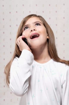 Close_up of a girl using a mobile phone