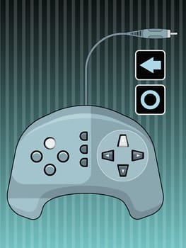Close-up of a video game controller