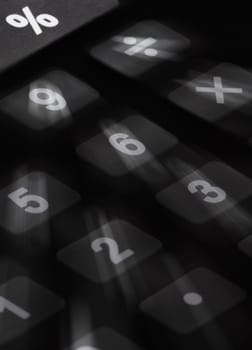 Close_up of buttons of a calculator