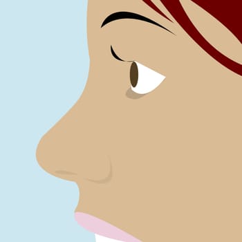 Young woman's face